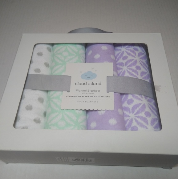 cloud island receiving blankets